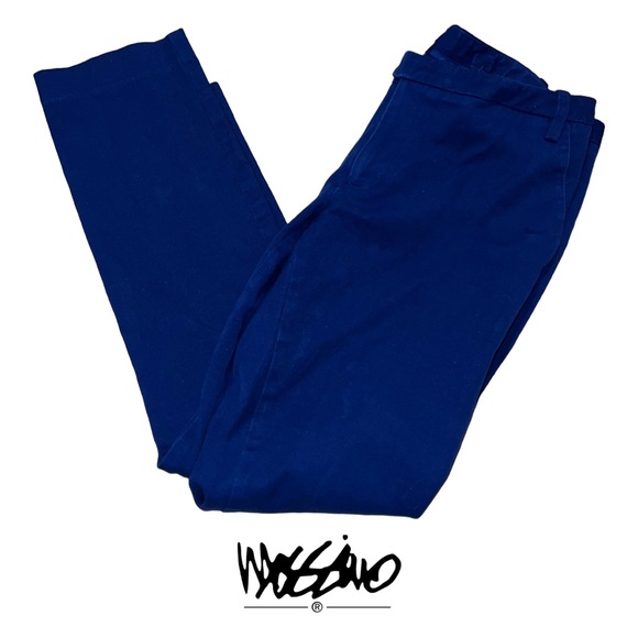 Mossimo | Blue Straight Legged Pants | Stretch | Size 4 - Picture 1 of 4